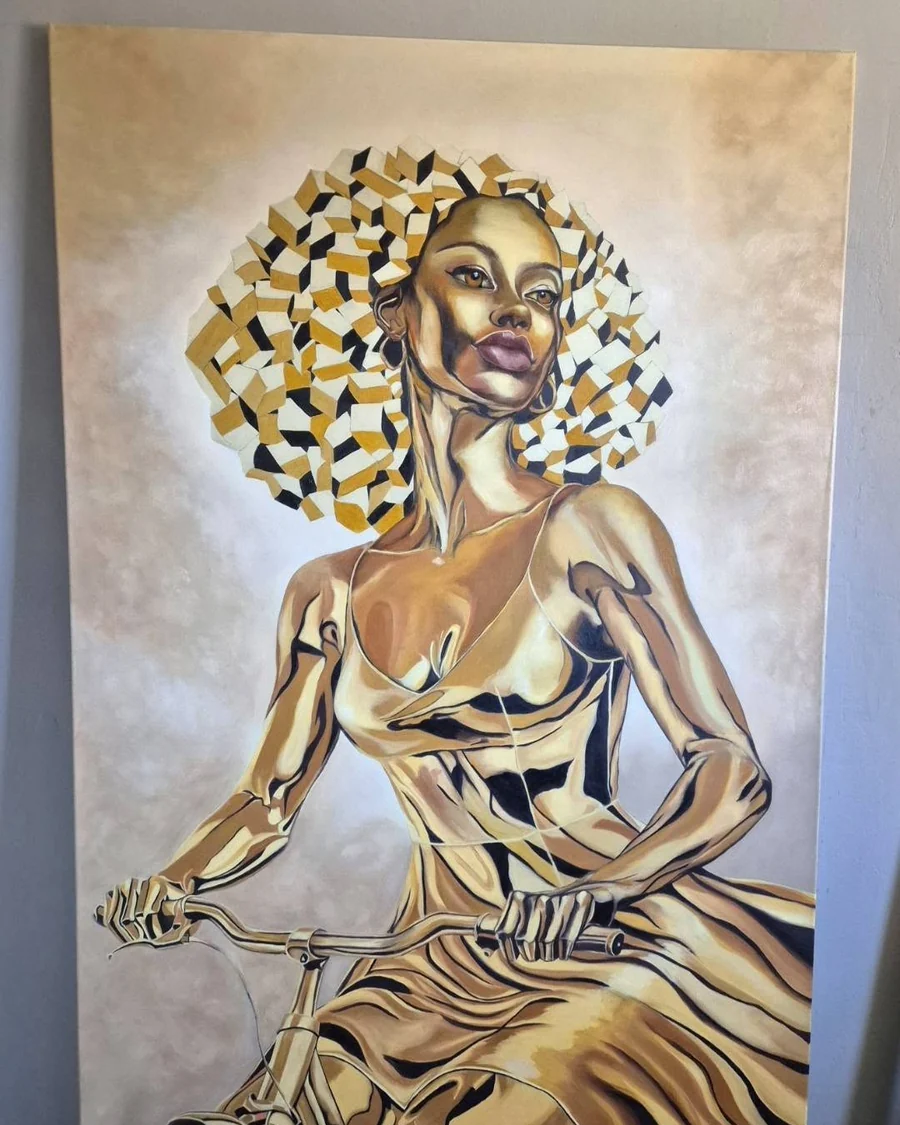 Preview of the gold figurative painting